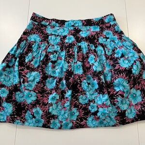 Black multicolored Mini Skirt